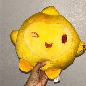 Wish star Yellow Plush Toy with Winking Face